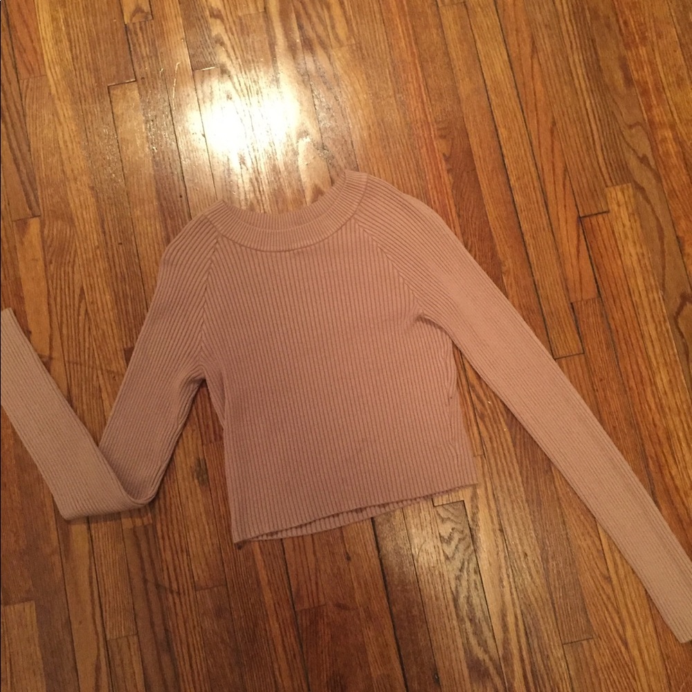Blush Cropped Sweater